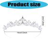 Fashionable Silver Bridal Tiaras with Rhinestones Adjustable Queen Crowns Portable for Prom and Stage Performances