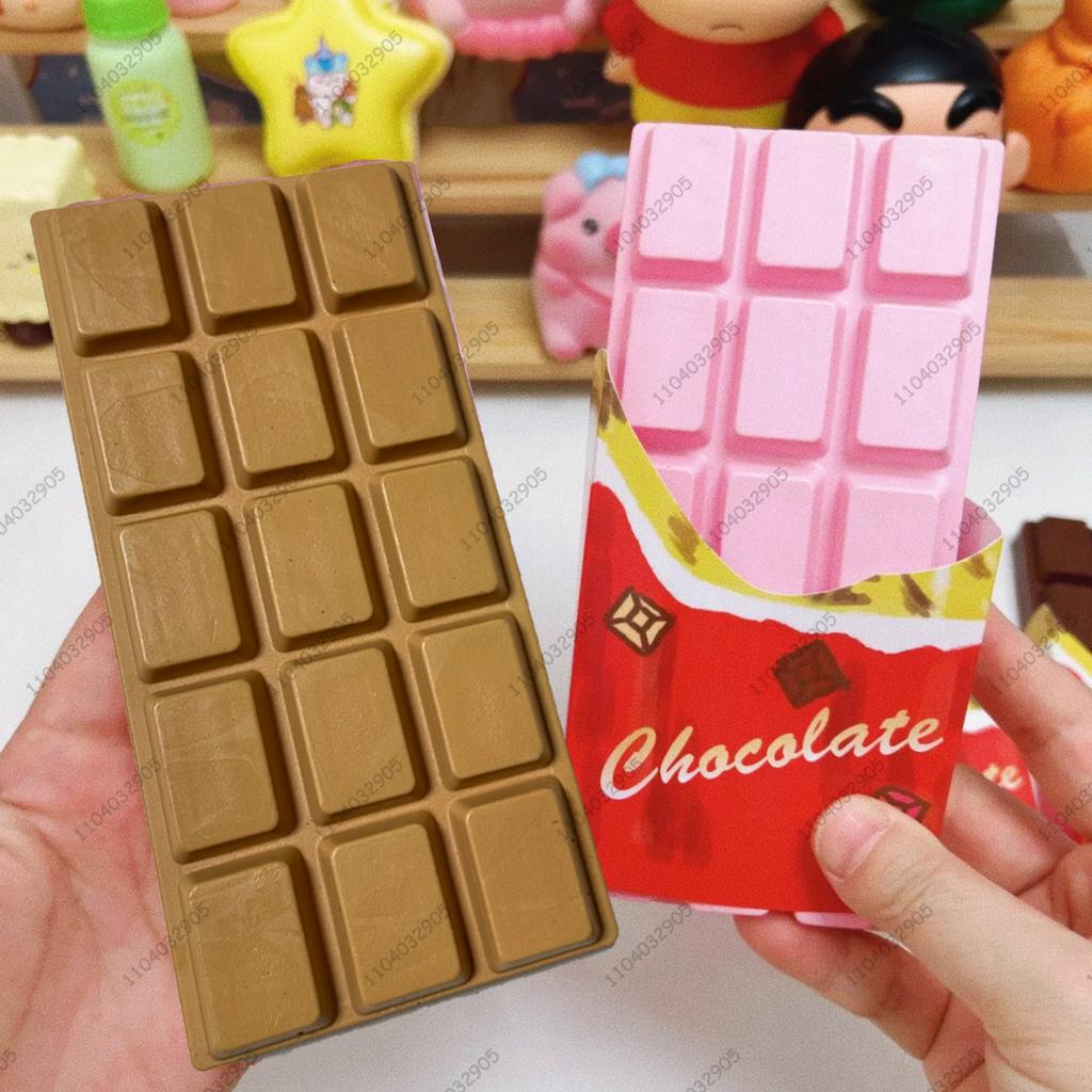 Chocolate Bar Slow Rising Squishy Toy Soft Moist Chocolate Fidget Toys For Kids And Adults Asmr Sensory Anti Stress Toys Gifts
