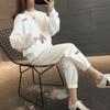 Women's Spring & Autumn 2023 Casual Two-Piece Suit: Fashionable Loose Sweatshirt and Trousers Set