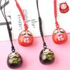 Phone Pendant Water Bells Red DIY Trinkets Keyring Bells Pendant Lucky Cat Keychains Japan Daruma