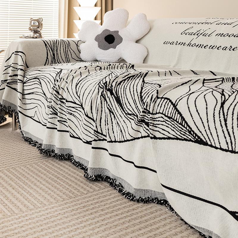 Chenille Sofa Cover Towel Summer Sofa Cushion Full Cover Towel Multi-Functional Non-Slip Living Room Sofa Cushion Four Seasons Universal