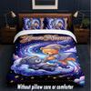 Set Biancheria da Letto a Tema Orsacchiotto con Testo o Nome Personalizzato, 3 Pezzi, 1 Lenzuolo Sotto con Angoli & 2 Federe, Biancheria da Letto Personalizzata per la Casa