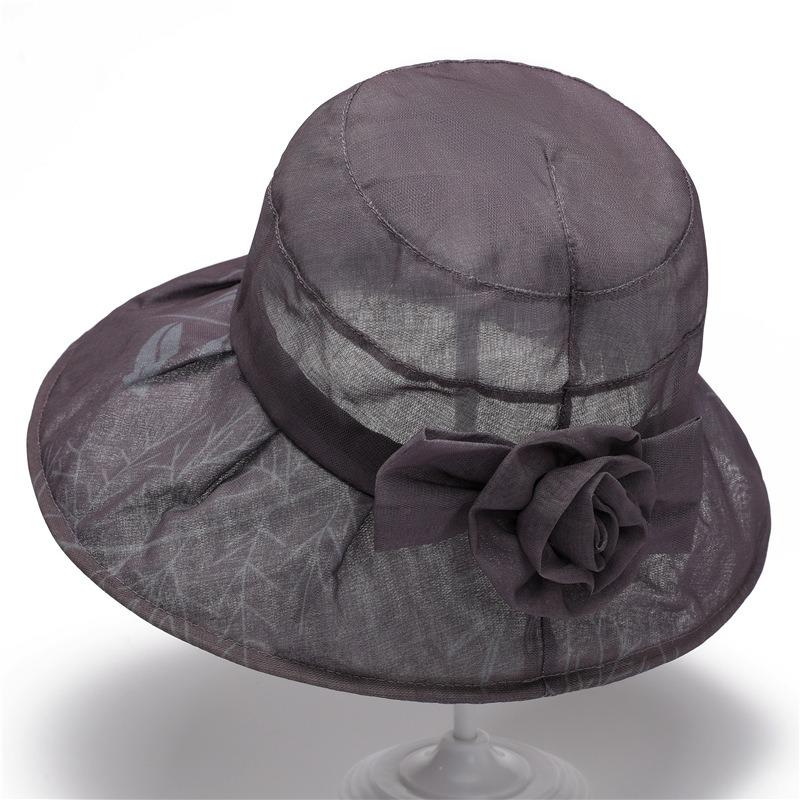 Summer Hat Grandma Sun Protection Sun Hat Cool Hat Thin Breathable Basin Hat