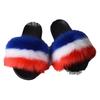 Women's Summer Fox Fur Slippers: Celebrity Trend, Flat Fur Sandals, Soft-Soled Flip Flops, Euro-American Style.