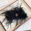 High-End Forest Style Lily Flower Hair Clip - Aesthetic Simulation Shark Grip for Women