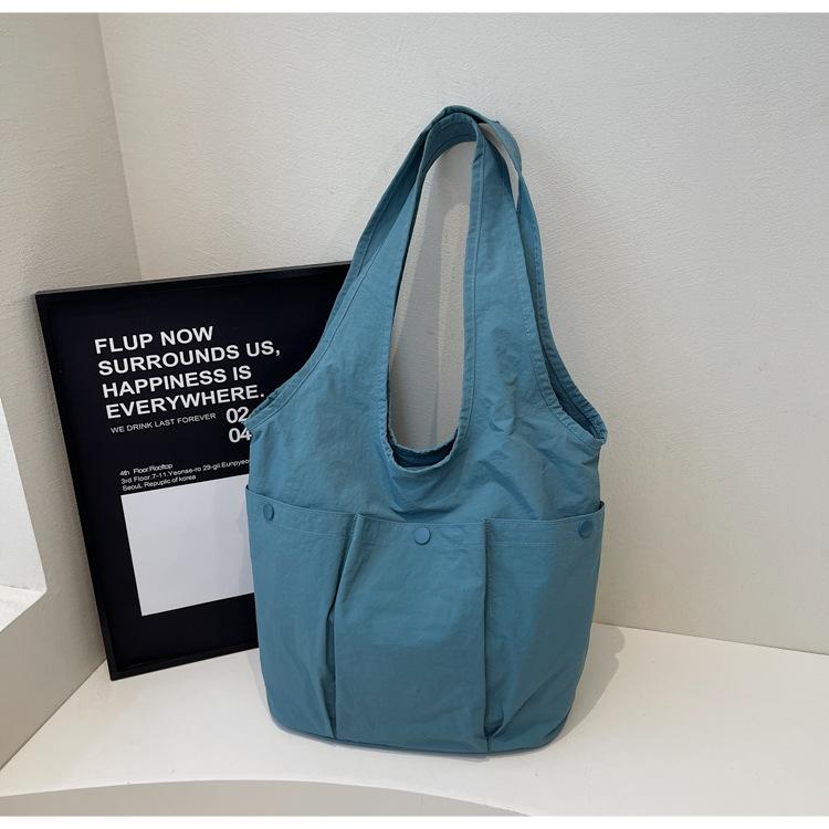 Large Capacity Casual Tote Bag for Women, Pleated Soft and Sticky Armpit Shoulder Bag for Women, Spring Hand-held Shoulder Bag