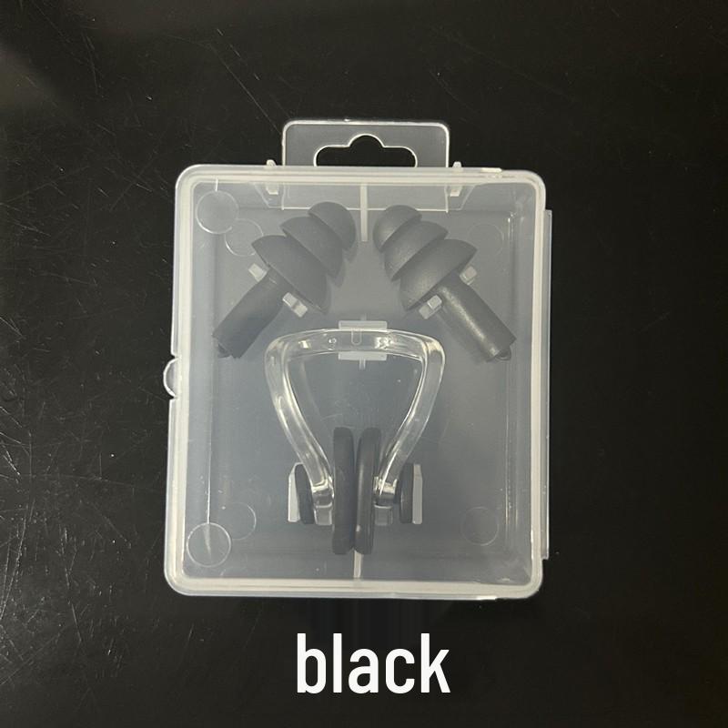Nose Clip & Earplugs Set for Swimming - Soft Silicone, Waterproof, Universal Fit for Adults and Children