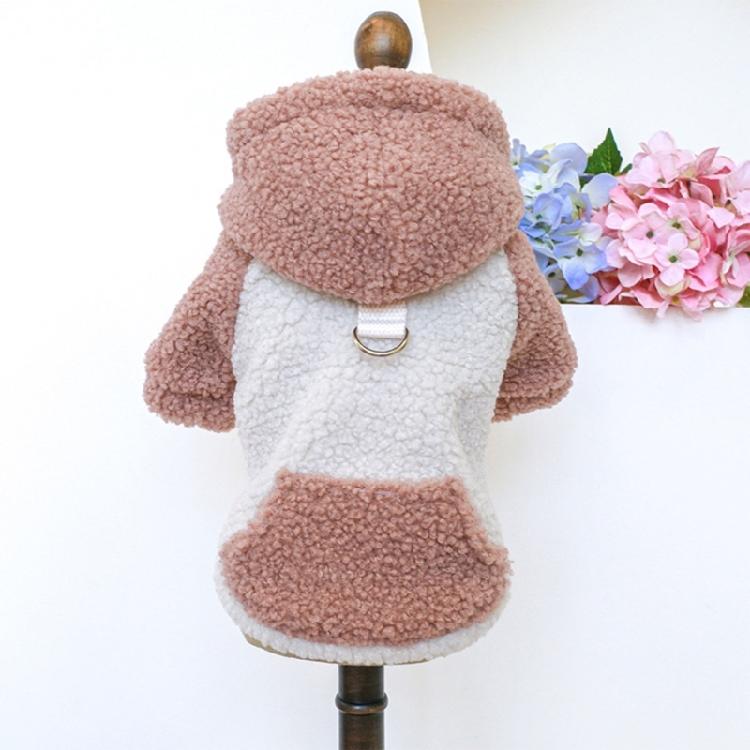 Outdoor Dog Warm Fleece Brushed Sweatshirts Jackets Vest for Small Medium Dogs