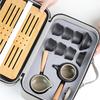 Jingling Black Pottery Portable Travel Tea Set