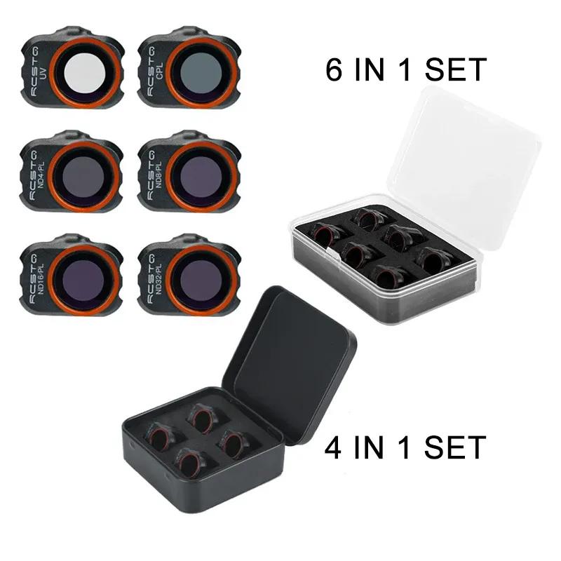 RCSTQ For DJI Mini 2/Mini 2 SE Filter UV CPL ND4 ND8 ND16 ND32 ND/PL Camera Lens Filter Set for Mini SE/Mini 4K Accessorie