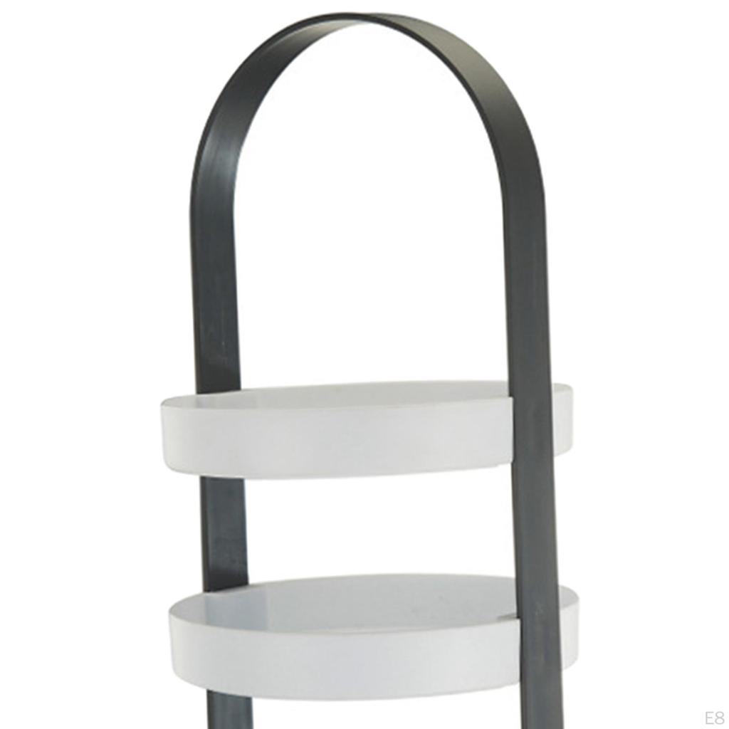 Rohový úložný stojací regál na make-up 3patrový stojan na svačinu, ovoce, cupcaky, toaletní podnosy