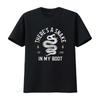 Theres A Snake In My Boot Est 1995 Meme Funny T Shirt Casual Crew Neck Slight Stretch Fabric Regular Fit Print Pattern
