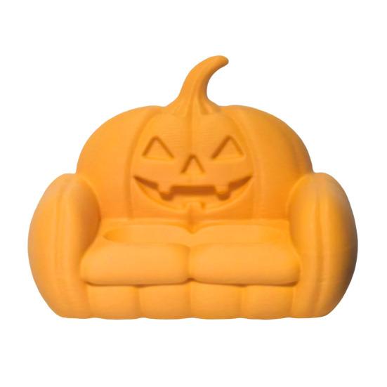 Decorative Holiday Display Tray Halloween Jewelry Tray, 3D Printed Ghost Pumpkin Couch Shaped Trinket Dish, Party Table Centerpiece Gothic Small Dish