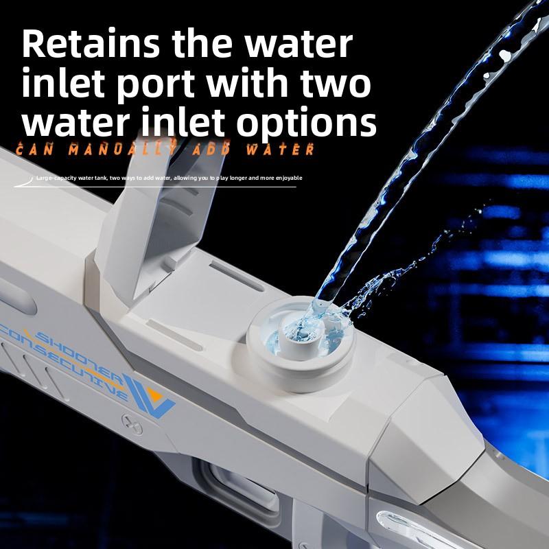 Pulse Electric Burst Water Gun Songkran Festival Toy Automatic Water Suction Powerful Spray High-Pressure for Boys Plastic