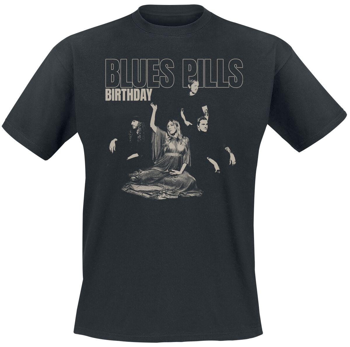 

Blues Pills Birthday Band Photo Print Cotton TShirt Blues Rock Streetwear Unisex Crew Neck Short Sleeve Tee M
