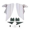 2pcs Chrome Reflective Saddle Shield Air Heat Deflector Trim
