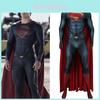 Superman Man Of Steel Cosplay Jumpsuit And Cloak For Halloween**