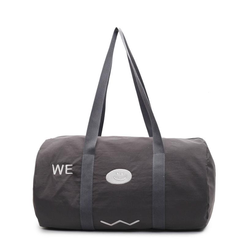 Travel bag Fashion sports fitness shoulder bag Lightweight business travel aircraft bag Large capacity cylinder casual messenger