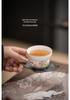 Hand-Painted Jade White Tea Cup Set - Kung Fu Style Porcelain with Gift Box