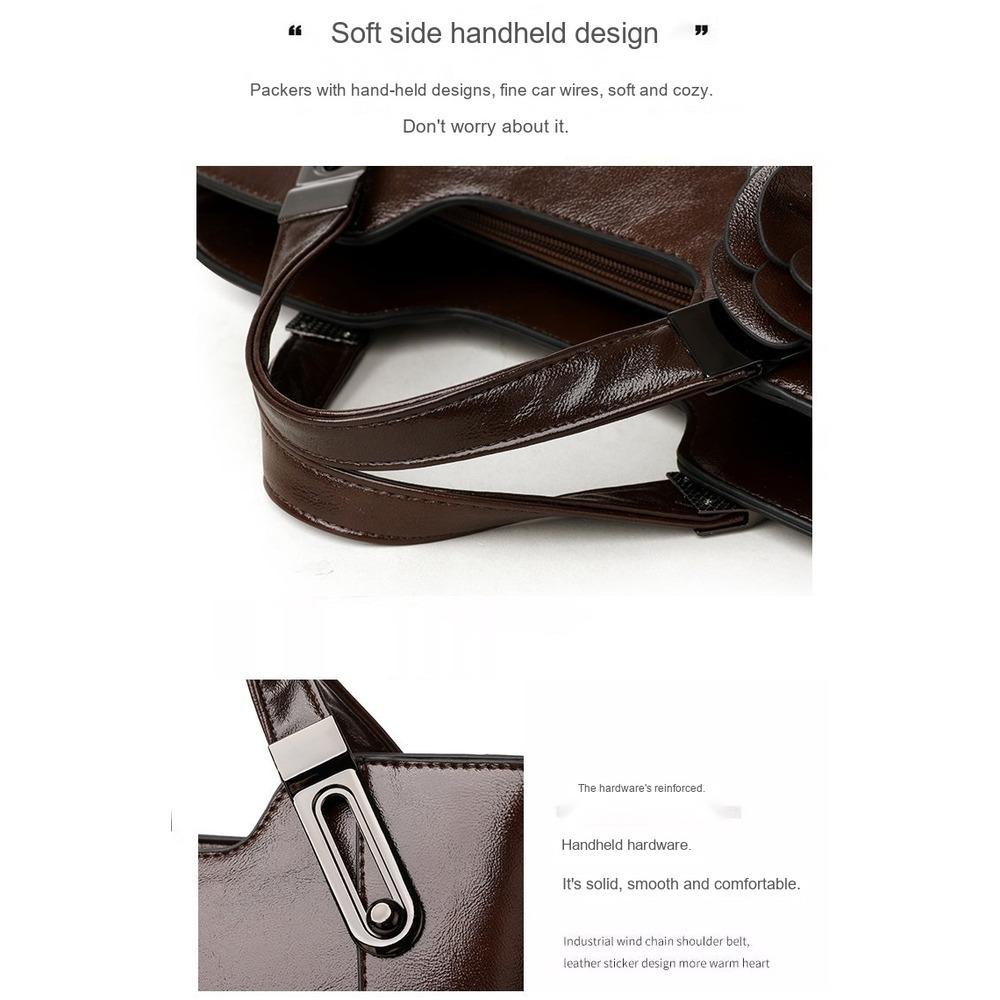 Bolso de Mano Ligero de Gran Capacidad Bolso de Hombro Cruzado para Uso Diario