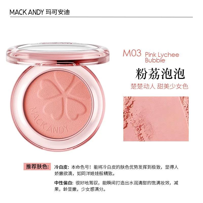 Marco Andy Soft Mist Expanding Blush Cream Matte Finish Korean Style Low Saturation Natural Makeup Blush Powder