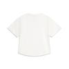 Li-Ning Sports Lifestyle Series Letter Round Neck Breathable Versatile Short Sleeve T-Shirt Women Tops Off-White AHSV410-1