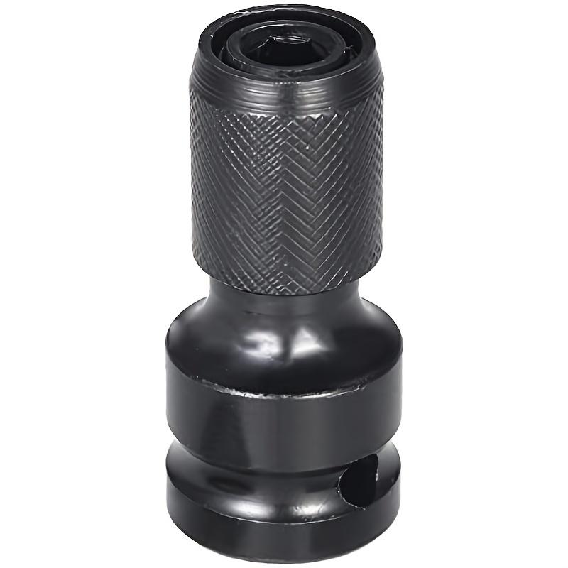 Quick Release 1/2-Inch Square Drive To 1/4-Inch Hex Female Socket Adapter Converter Chuck Adaptor for Impact and Ratchet Wrenche