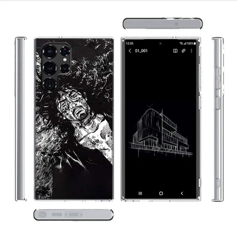 Manga Vagabond Capa Phone Case For Samsung S26 Ultra S25 Edge Galaxy S23 S21 S20 S24 FE S22 S10 Plus Cover Clear TPU Shell Coque