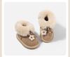 Toddler Girls' Plush Outdoor Leather Boots with Velvet Lining - Winter 2025