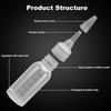 Paint Bottle,Airbrush Paint Bottles Jars Plastic Containers 1oz/30ml of Acrylic Storage Mixing with Ball Jar Bottle Mixer Empty