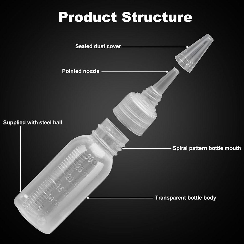 Paint Bottle,Airbrush Paint Bottles Jars Plastic Containers 1oz/30ml of Acrylic Storage Mixing with Ball Jar Bottle Mixer Empty