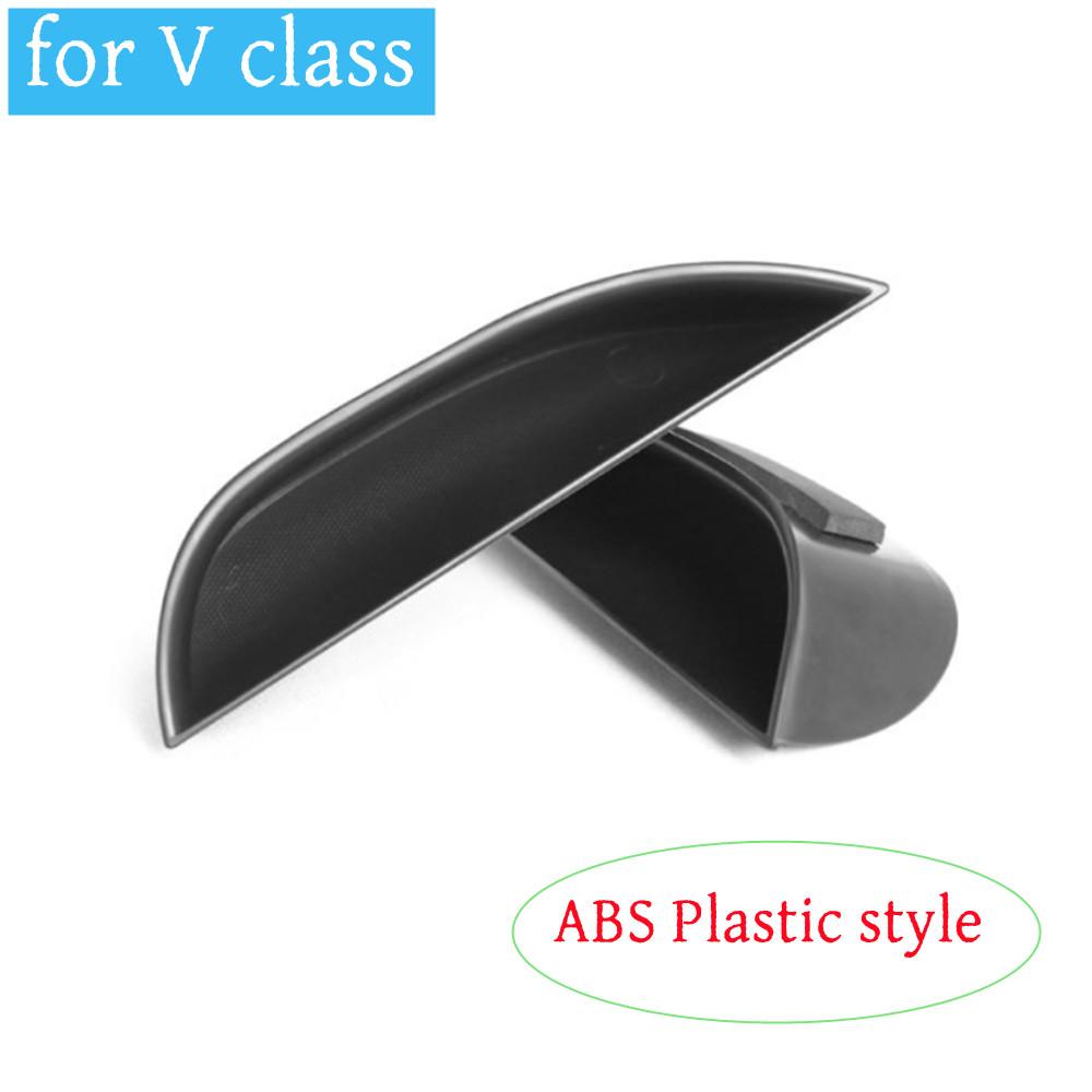 

ABS Car Front Door Handle Storage Boxes Door Armrest Holder Tray Organizer For Mercedes Benz V Class V260 Vito W447 2016-2025