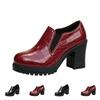 Women's Round Toe Heel Boots with and Texture for Fall Winter