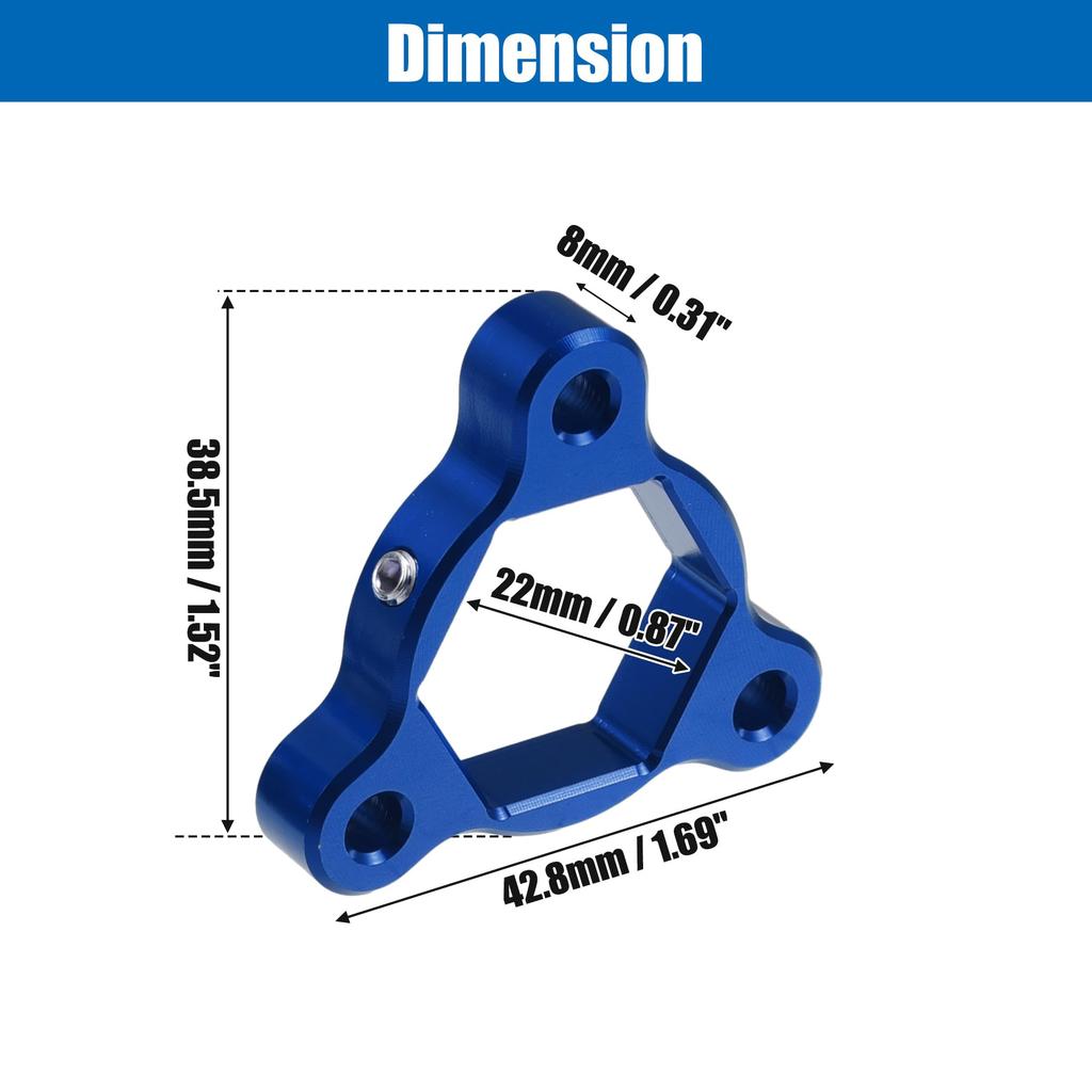 ACROPIX 22mm Blue Aluminum Alloy Racing Motorcycle Rider C N C Fork Preload Adjuster