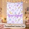 Custom Personalized Tapestry,Sailor Moon Print Custom Name Text Wall Art Hanging for Bedroom