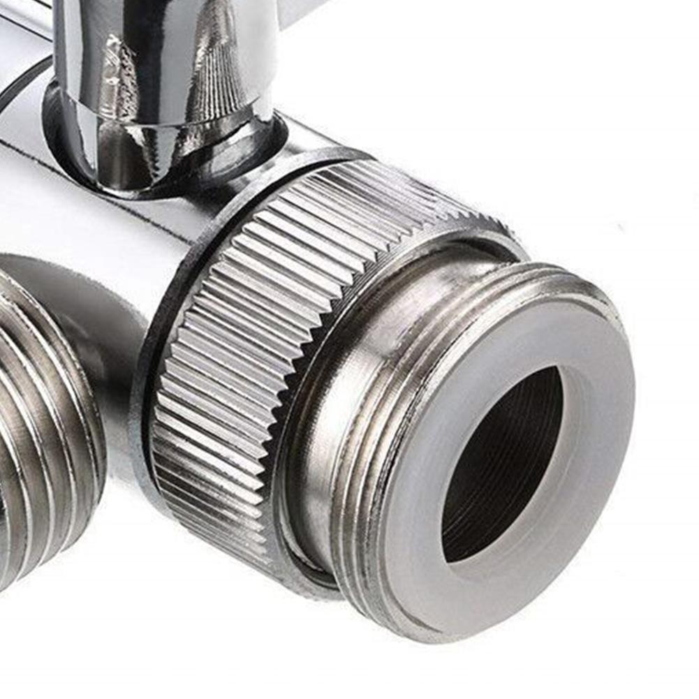 Adaptateur Robinet 3 Voies Anti-Fuite Séparateur d'Eau Robinet Valve Diviseur de Robinet Facile à Installer pour Douche/Évier/Lavabo