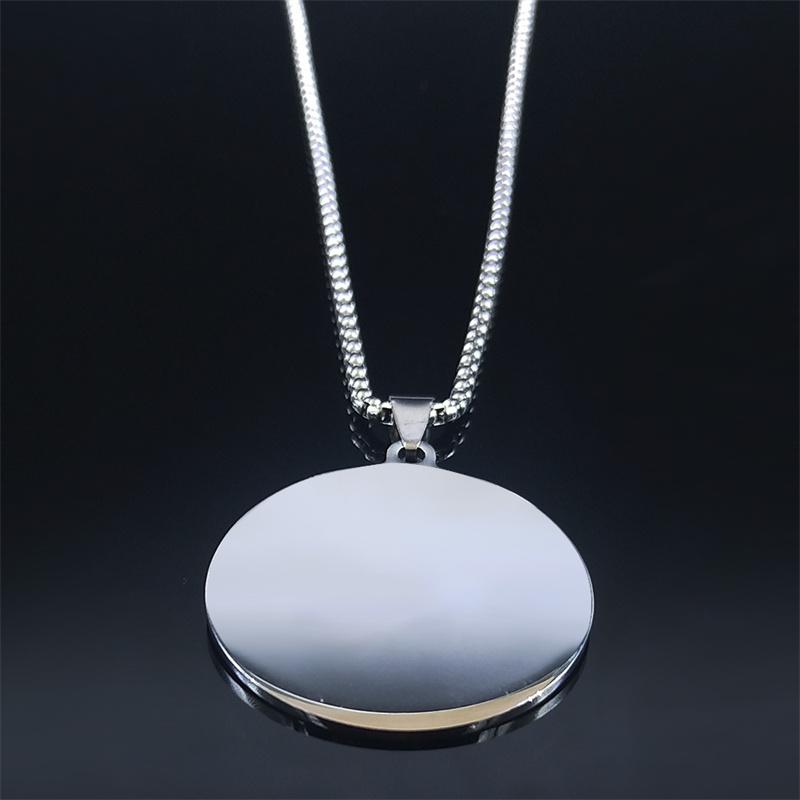 Witchcraft Pentagram Star Irish Knot Moon Sun Stainless Steel Necklaces Triple Moon Goddess Leaf Necklace Jewelry bijoux N3718