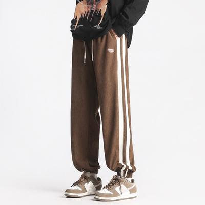 New Spring Couple Loose Leg Pants Men's Straight Leg Sports Pants Fashion Casual Sweatpants