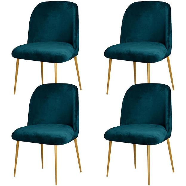4 Pack Velvet Curved Back Chair Covers Modern Accent Mid Century Short Back Armless Chair Slipcovers for Room Furniture Protector