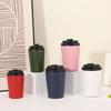 304 Stainless Steel Thermos Cup Portable, Compact Scale 12Oz Coffee Cup Outdoor Car Direct Drinking Milk Cup