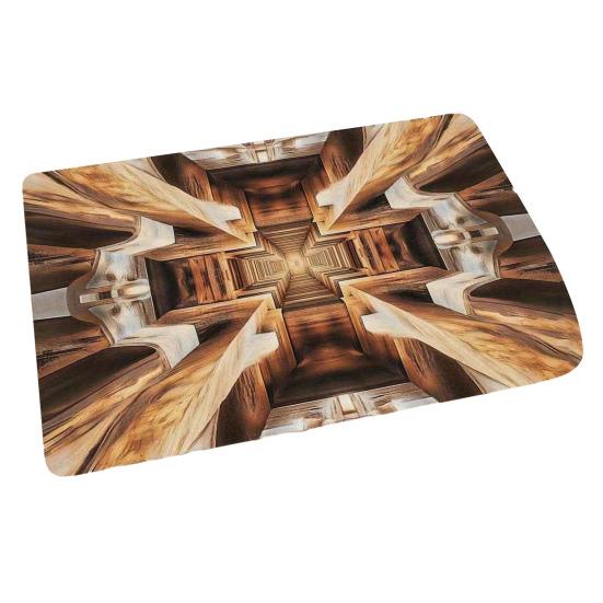 3D Visual Hole Rug Optical Illusion Floor Mat Realistic Hole Pattern Doormat Test And Play with Dog or Cat for Entrance Hallway Living Room