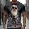 Summer 3D Printed Oversized Men's T-shirt with A Street Style Loose and Casual Fit Suitable for Daily Wear