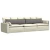 Sofa Cushions 2 Pieces Light Gray 145 X 40 Cm Corduroy