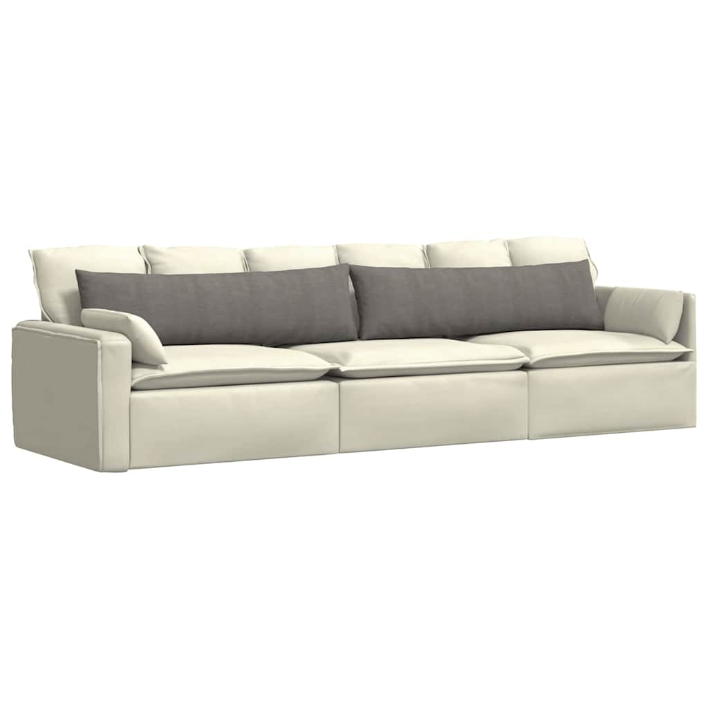 Sofa Cushions 2 Pieces Light Gray 145 X 40 Cm Corduroy