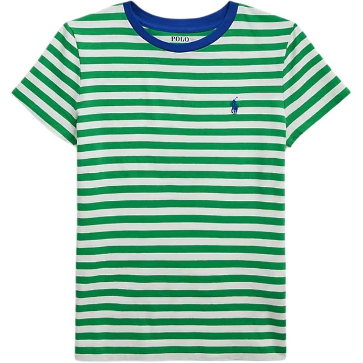 Polo Ralph Lauren Striped Knit Cotton T-Shirt Kids Tops 313962289-003