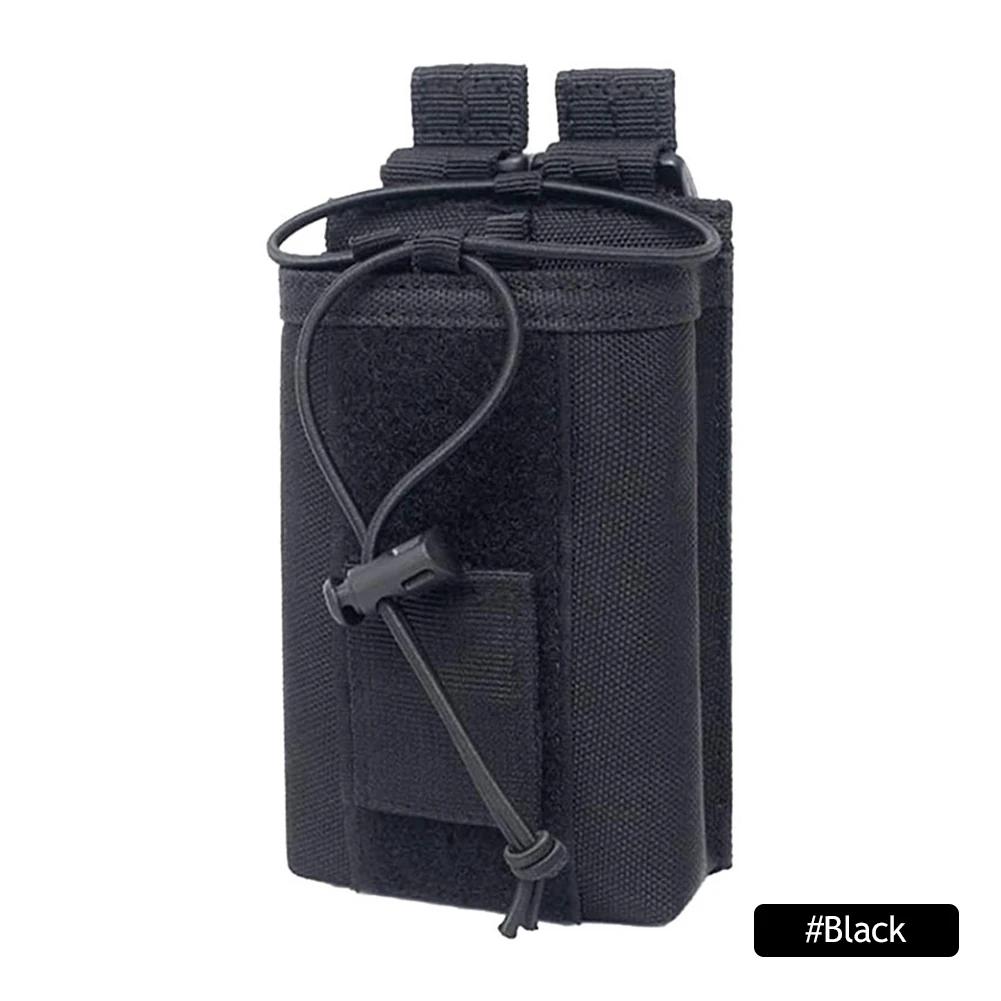 1000D Nylon Tactical Pouch Radio Walkie Talkie Holder Bag Belt Pack Hunting Accessories Magazine Pouch Outdoor Airsoft Equipment
