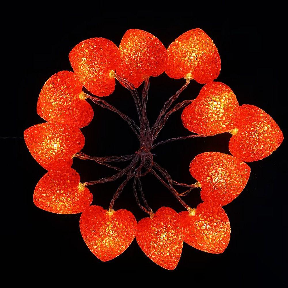 USB Port Heart Curtain Fairy Light Creative Love Valentine Day LED String Lights Beautiful Red Pink LED Atmosphere Light Wedding