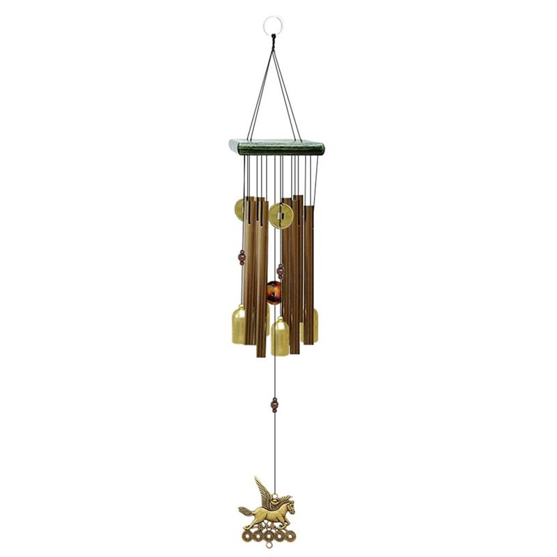 Antique Wind Chime Copper Tube Wind Chime Outdoor Garden Door Hanging Decor Copper Multitube Bell Wind Chime Home