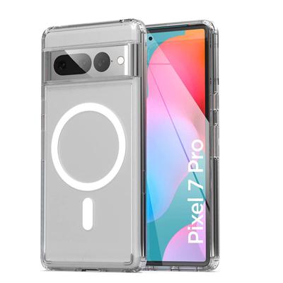 For Google Pixel 8 7 Pro Wireless Charging Magsafe Case Shockproof Transparent Silicone Cover Cases for Google Pixel 7 Pro 7A 8Pro 7Pro