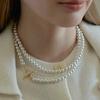 [Silver925] Toggle-bar Long Pearl Necklace